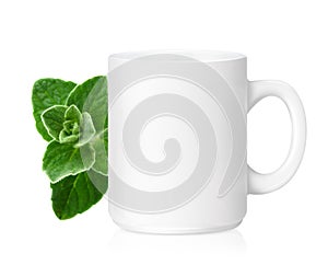 White ceramic mug