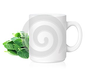 White ceramic mug