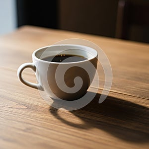 Creates a gentle reflection on the coffee s surface and emphasizes the