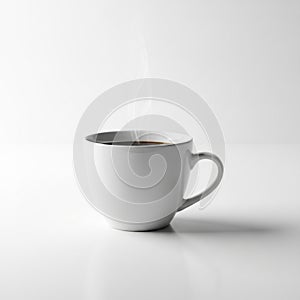 Side, and the minimalist composition features a plain, light gray