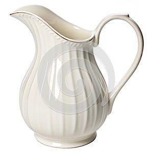 White Ceramic Pitcher