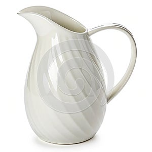 White Ceramic Pitcher