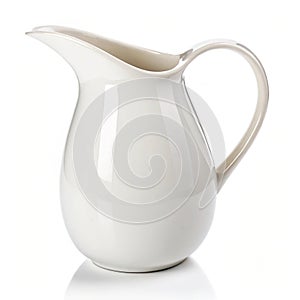 White Ceramic Pitcher