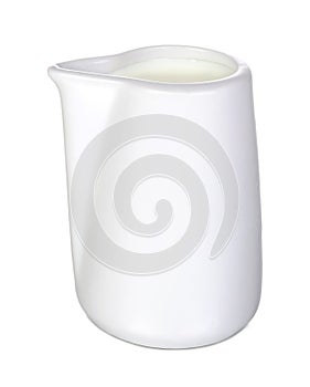 White ceramic saucier photo