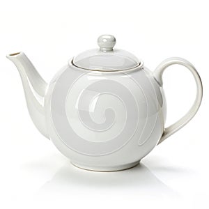 White Ceramic Teapot