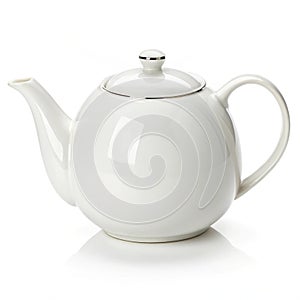 White Ceramic Teapot