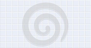 White ceramic tiles texture background vector illustration