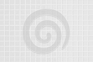 White ceramic wall and floor tile abstract background. Design geometric gray mosaic texture decoration of the bedroom. Simple