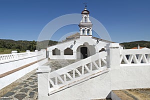 White chapel in honor of Virgin Eulalia, Andalusia