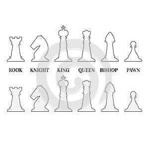 White chess illustration.