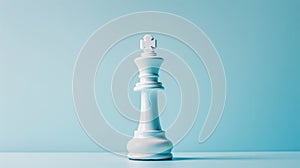 White Chess Piece on Table