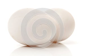 White chicken egg, includes clipping path
