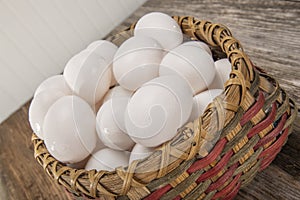 White chicken eggs