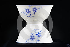 White china bowl