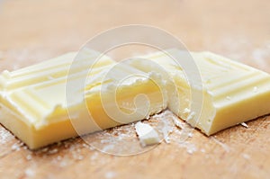 White chocolate cut macro