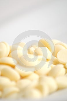 White chocolate pills photo