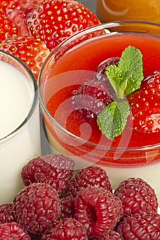 White chocolate panna cotta