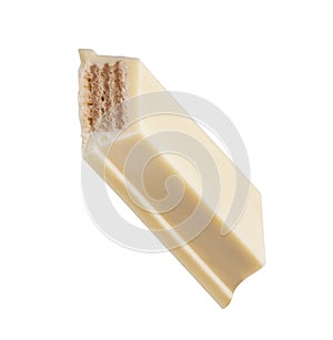 White chocolate stick isolated