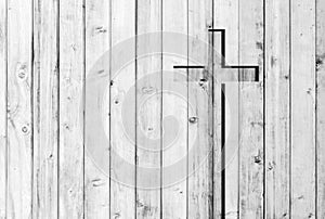 White christian religion symbol cross shape