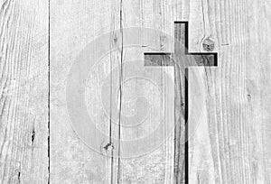 White christian religion symbol cross shape