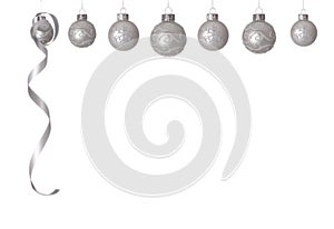 White Christmas balls