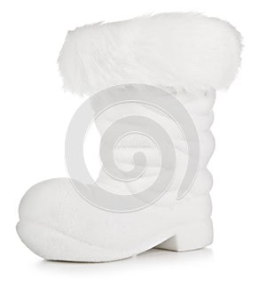 White Christmas boot