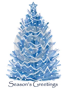 White christmas tree