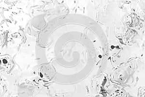 White chromium liquid background, circle bubble particle backdrop