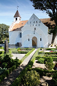 White church from 1550