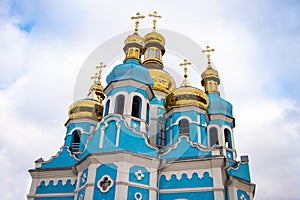 White church against the blue sky