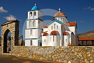 White church in Crete