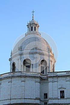 White church dome of Lisbon