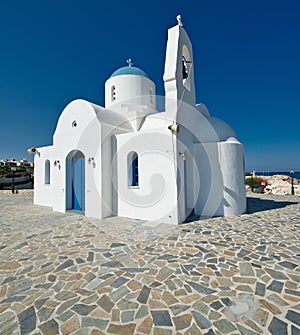 White church,Kalamies beach,protaras,cyprus