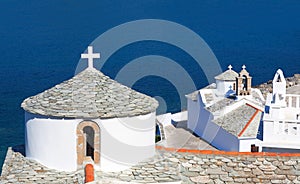 Church and monastery of the Virgin Mary on Skopelos, Northen Sporades, Greece photo