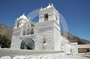 White church in the Peru
