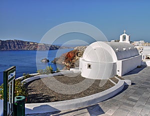 White Church Santorini Greece