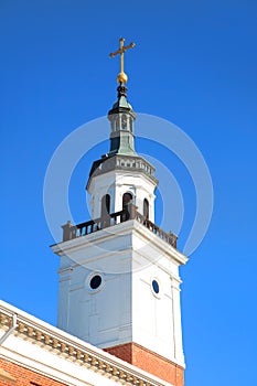 White church steeple
