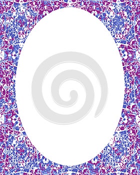 Circle Frame Background with Decorated Borders