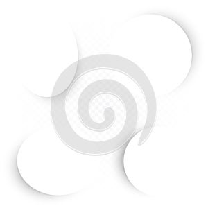 white circles round banner set with shadow