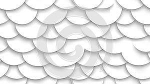 White Circular Seamless Pattern Overlapping Circles Texture