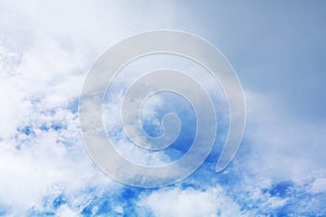 White cirrus clouds blue sky background, cumulus cloud texture, cloudy skies, cloudscape, heaven, cloudiness, ozone, overcast