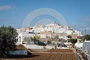 White city Ostuni panorama, Italy