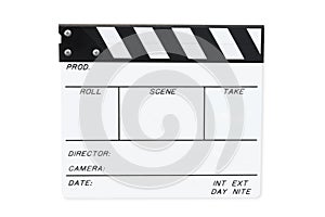 White Clapperboard (with Path) photo