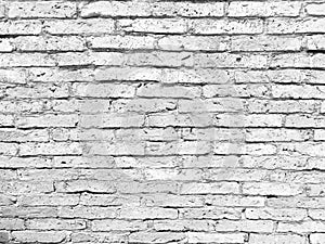 White clean brick wall background texture