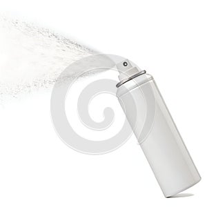 White Clean Spray 3D Isolated on White Background