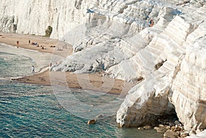 The white cliff called Scala dei Turchi in Sicily, near Agrigento