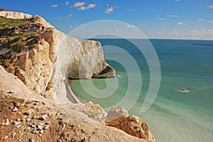 White Cliff at The Needles in Isle of Wight