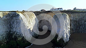 White cliffs and chalk rocks at Botany Bay England