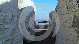 White cliffs and chalk rocks at Botany Bay England