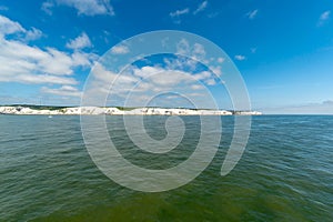 The white cliffs of Dover in Kent, GreatBritain, England